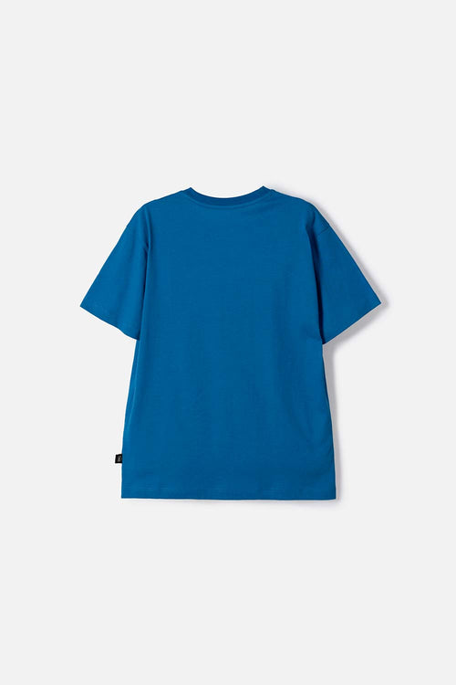 CAMISETA DE LOS SIMPSON MANGA CORTA AZUL PARA NIÑO