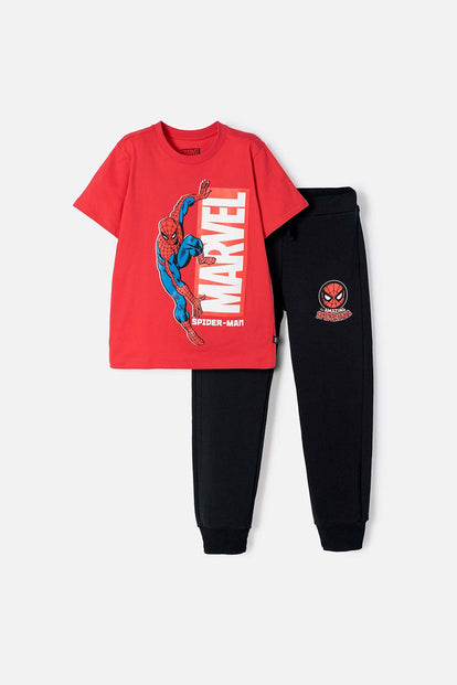 CONJUNTO DE SPIDER-MAN CON PANTALÓN MULTICOLOR PARA NIÑO