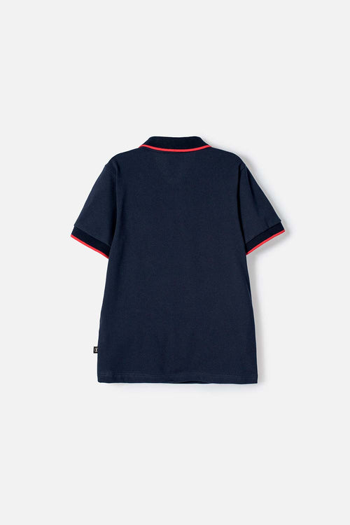 POLERA DE LA NASA TIPO POLO AZUL PARA NIÑO