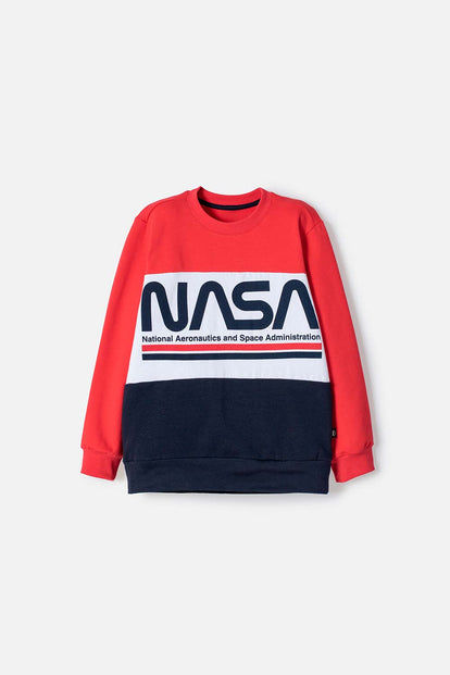 POLERON DE LA NASA CERRADO MULTICOLOR PARA NIÑO