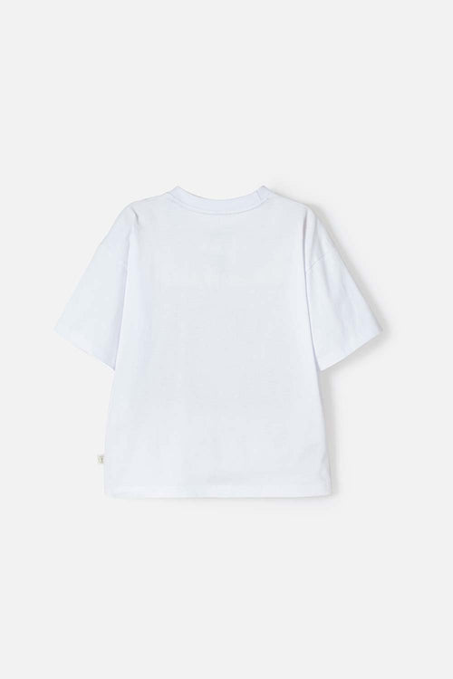POLERA DE GABBY’S DOLLHOUSE MANGA CORTA BLANCO PARA NIÑA
