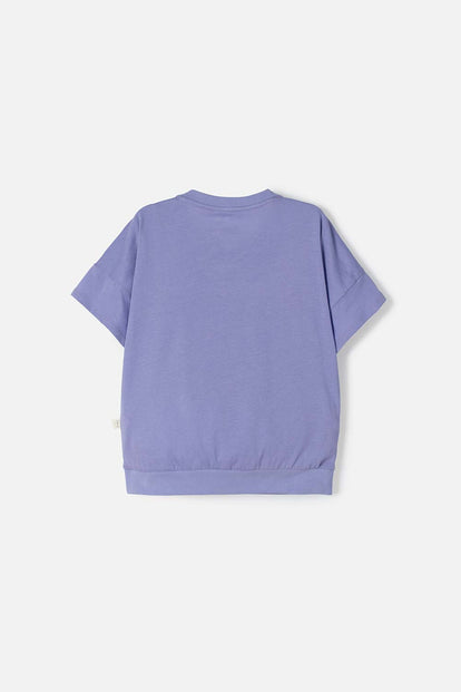 POLERA DE GABBY’S DOLLHOUSE MANGA CORTA LILA PARA NIÑA