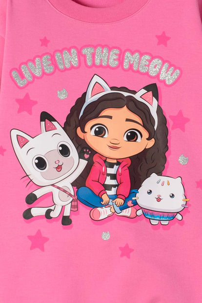 POLERON DE GABBY’S DOLLHOUSE CERRADO ROSADO PARA NIÑA