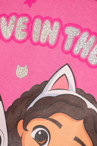 POLERON DE GABBY’S DOLLHOUSE CERRADO ROSADO PARA NIÑA