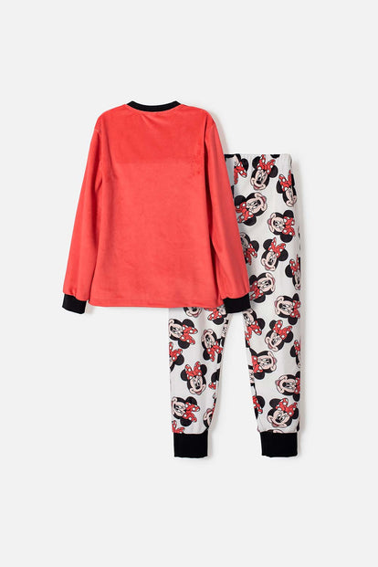 PIJAMA DE MINNIE MOUSE PANTALÓN LARGO MULTICOLOR PARA NIÑA
