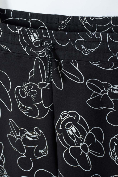 CONJUNTO DE MINNIE MOUSE NEGRO PARA NIÑA