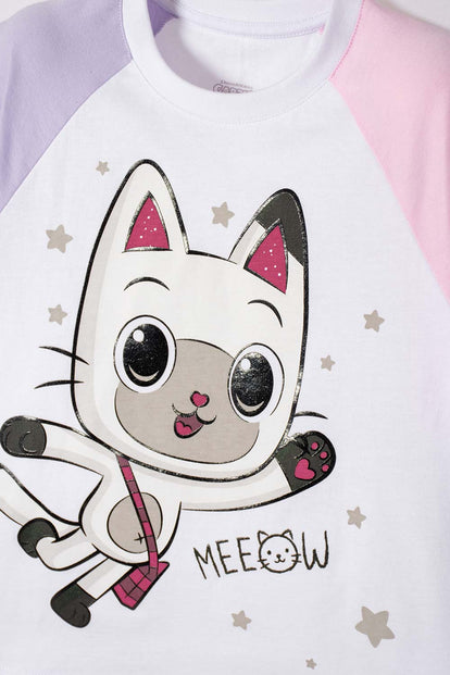 POLERA DE GABBY’S DOLLHOUSE MANGA CORTA MULTICOLOR PARA NIÑA