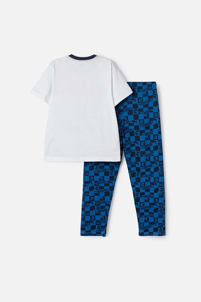 PIJAMA DE HOT WHEELS CON PANTALÓN LARGO MULTICOLOR PARA NIÑO