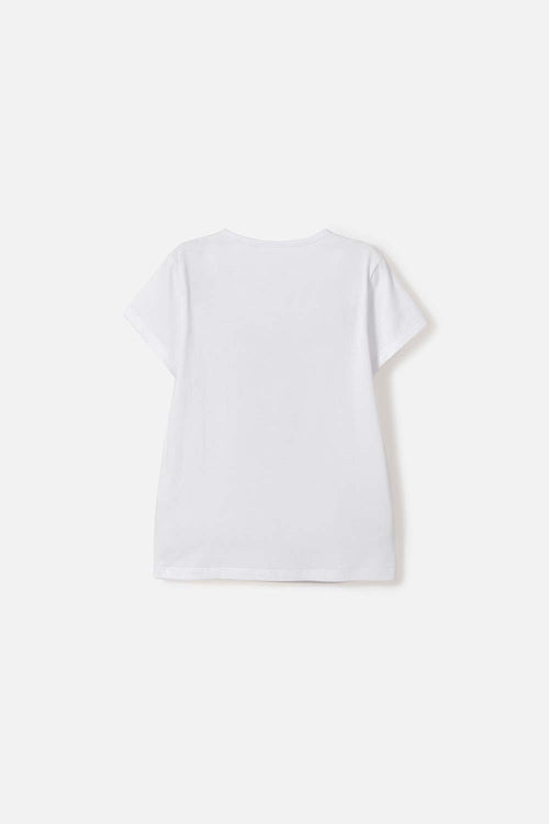 POLERA DE LAS CHICAS SUPERPODEROSAS BLANCO PARA NIÑA