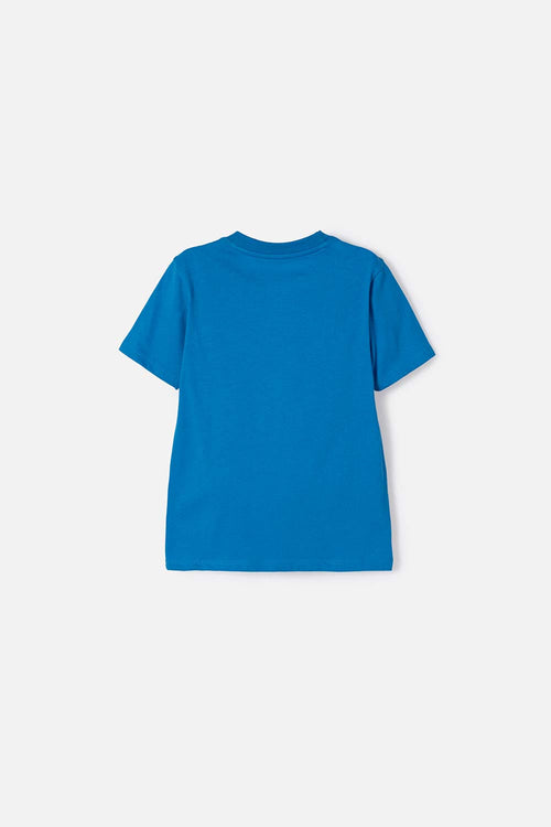 POLERA DE SUPERMAN MANGA CORTA AZUL PARA NIÑO