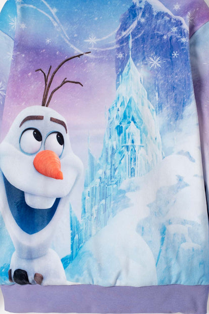CHAQUETA DE FROZEN CON CIERRE LILA PARA NIÑA