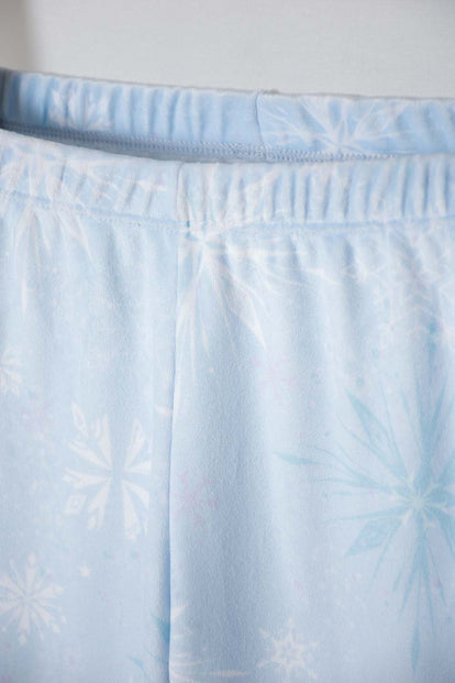 PIJAMA DE FROZEN PANTALÓN LARGO AZUL CIELO PARA NIÑA