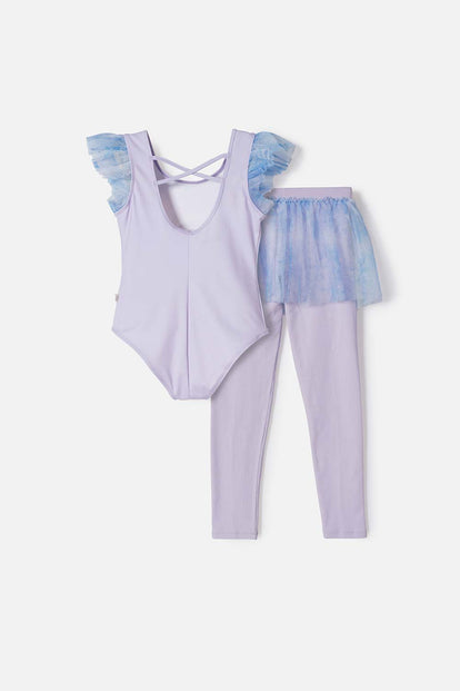 CONJUNTO DE FROZEN PANTALÓN LARGO MULTICOLOR PARA NIÑA