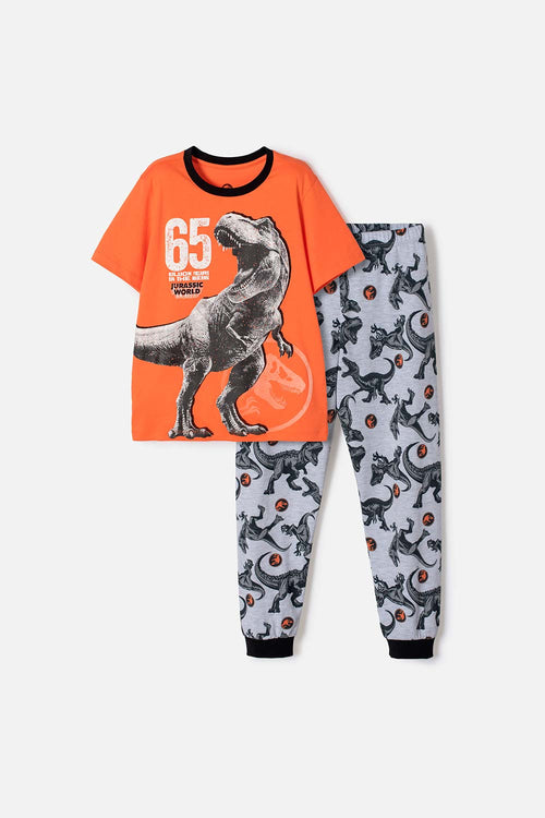 PIJAMA DE JURASSIC WORLD PANTALÓN LARGO MULTICOLOR PARA NIÑO