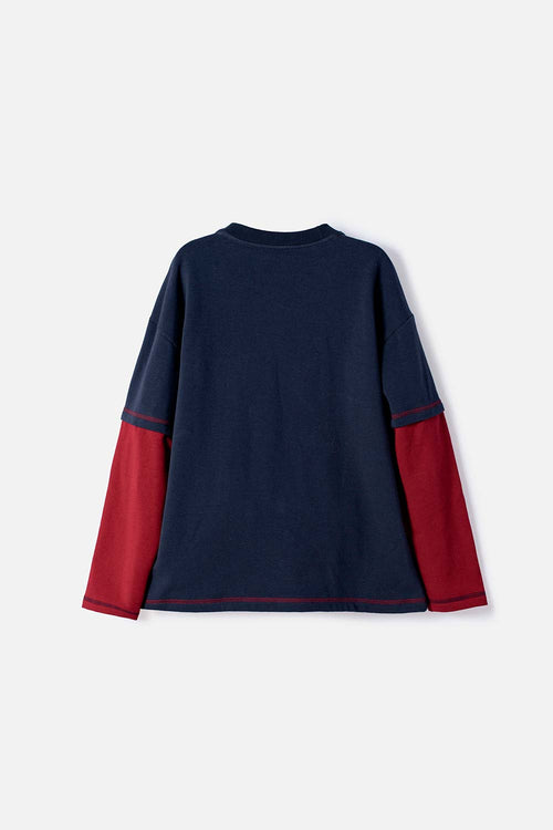 POLERA DE HARRY POTTER MANGA LARGA AZUL PARA NIÑO