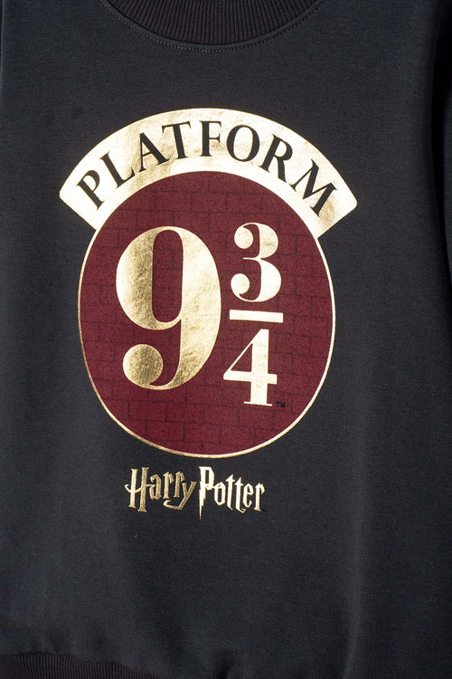 CONJUNTO DE HARRY POTTER PANTALÓN LARGO GRIS PARA NIÑO