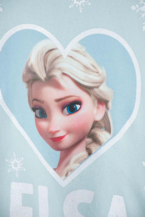 CONJUNTO DE FROZEN PANTALÓN LARGO AZUL PARA NIÑA