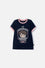 POLERA DE HARRY POTTER MANGA CORTA AZUL PARA NIÑA