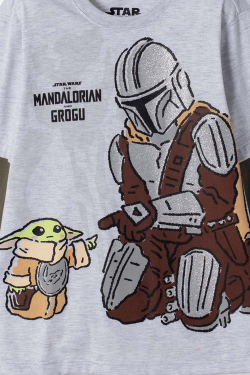 POLERA DE MANDALORIAN MANGA CORTA MULTICOLOR PARA NIÑO