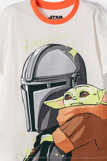 PIJAMA DE MANDALORIAN PANTALÓN LARGO MULTICOLOR PARA NIÑO