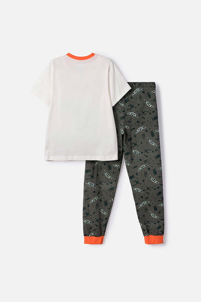 PIJAMA DE MANDALORIAN PANTALÓN LARGO MULTICOLOR PARA NIÑO