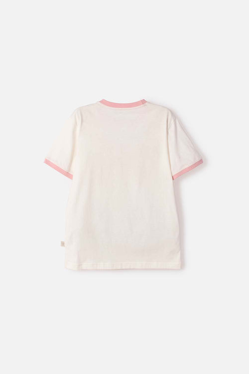 POLERA DE TOY STORY MANGA CORTA MARFIL PARA NIÑA