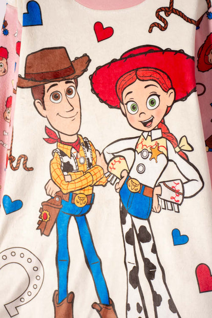 PIJAMA DE TOY STORY PANTALÓN LARGO PALO DE ROSA PARA NIÑA