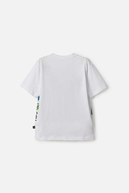 POLERA DE TOY STORY MANGA CORTA BLANCO PARA NIÑO