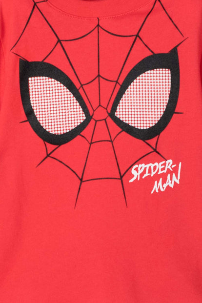 POLERA DE SPIDER-MAN ESTAMPADA ROJA PARA NIÑO DE 2T A 5T