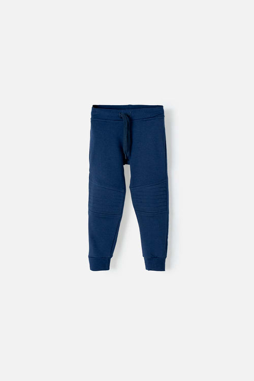 JOGGER LITTLEMIC CON CORDÓN AZUL PARA NIÑO DE 2T A 5T