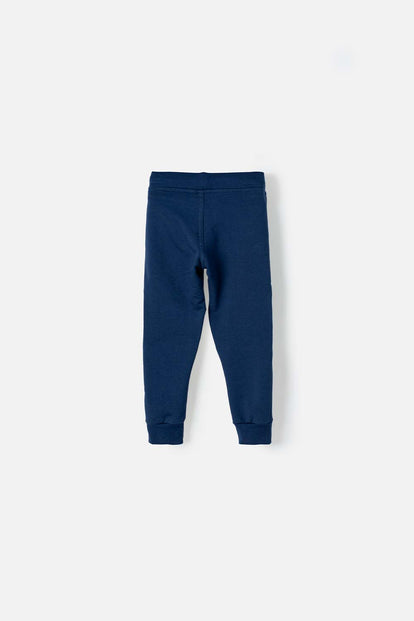 JOGGER LITTLEMIC CON CORDÓN AZUL PARA NIÑO DE 2T A 5T