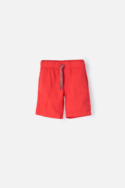 BERMUDA LITTLEMIC CON CORDÓN ROJA PARA  NIÑO
