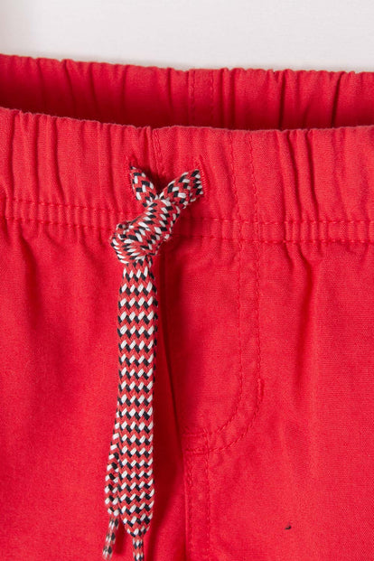 BERMUDA LITTLEMIC CON CORDÓN ROJA PARA  NIÑO