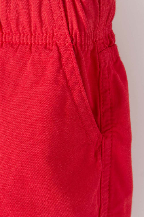 BERMUDA LITTLEMIC CON CORDÓN ROJA PARA  NIÑO