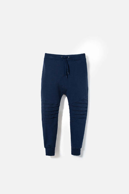 JOGGER MIC AJUSTABLE EN CINTURA AZUL OSCURO PARA NIÑO