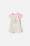VESTIDO LITTLEMIC ESTAMPADO MULTICOLOR PARA NIÑA DE 2T A 5T