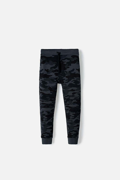 JOGGER DE MIC CON CORDÓN GRIS PARA NIÑO