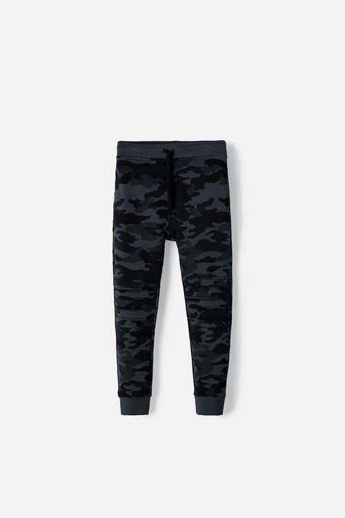 JOGGER DE MIC CON CORDÓN GRIS PARA NIÑO