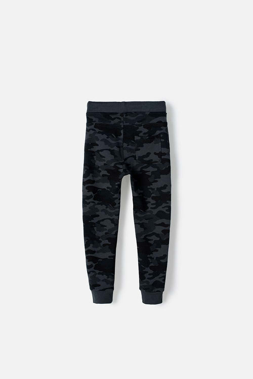 JOGGER DE MIC CON CORDÓN GRIS PARA NIÑO