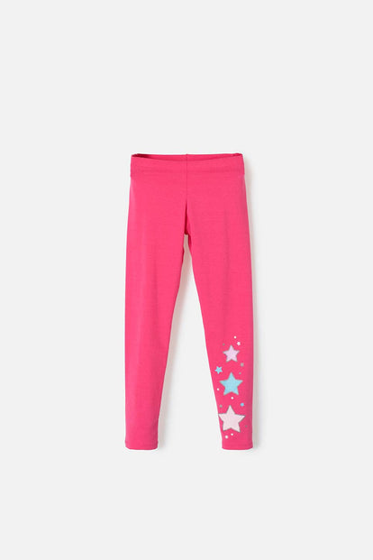LEGGINS DE MIC ESTAMPADO ROSADO PARA NIÑA