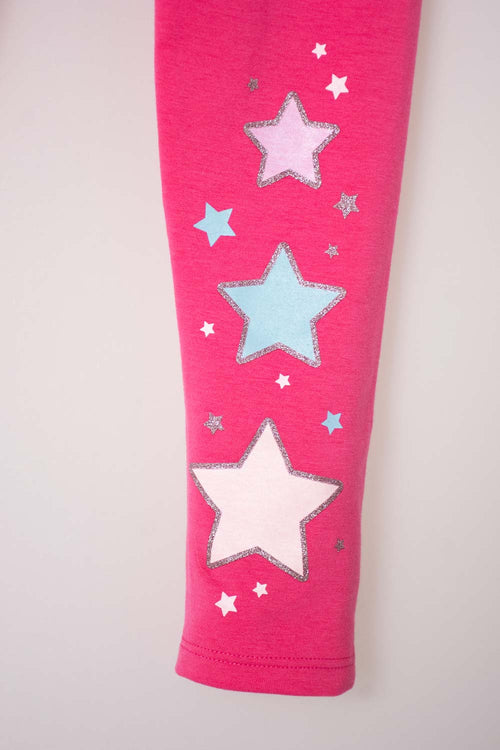 LEGGINS DE MIC ESTAMPADO ROSADO PARA NIÑA