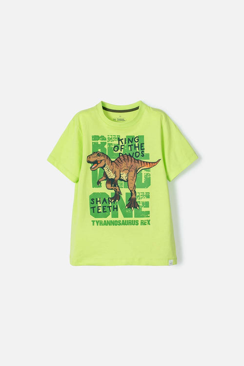 POLERA DE MIC MANGA CORTA VERDE PARA NIÑO