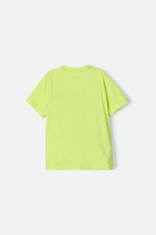 POLERA DE MIC MANGA CORTA VERDE PARA NIÑO