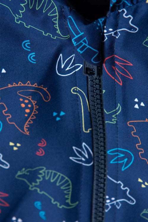 CHAQUETA LITTLEMIC AZUL CON CAPUCHA PARA BEBÉ NIÑO