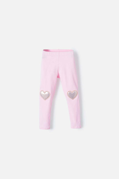LEGGINS LITTLEMIC ROSADO PARA NIÑA 2T A 5T