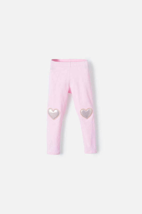 LEGGINS LITTLEMIC ROSADO PARA NIÑA 2T A 5T