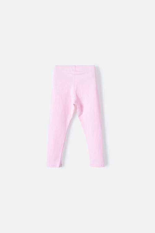 LEGGINS LITTLEMIC ROSADO PARA NIÑA 2T A 5T