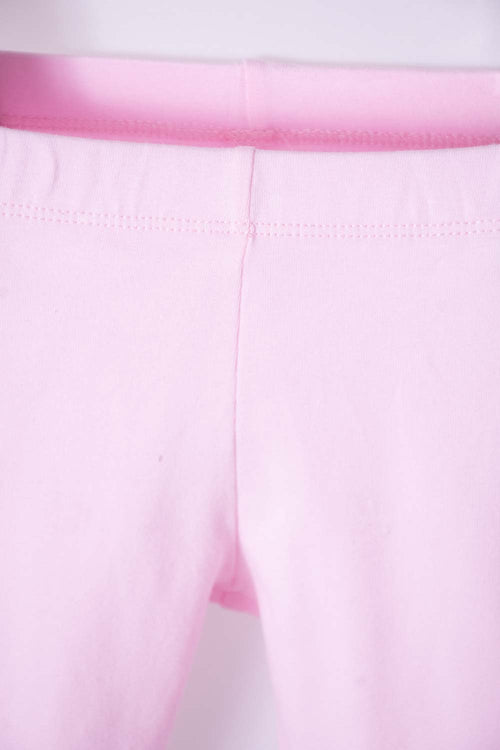 LEGGINS LITTLEMIC ROSADO PARA NIÑA 2T A 5T