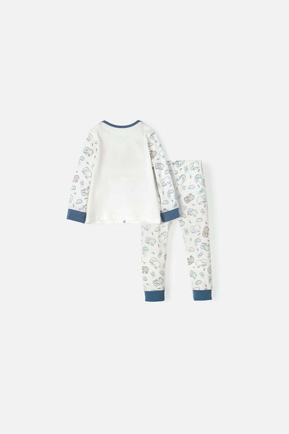 PIJAMA LITTLEMIC CON PANTALÓN LARGO  MULTICOLOR PARA BEBÉ NIÑO