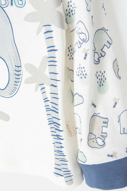 PIJAMA LITTLEMIC CON PANTALÓN LARGO  MULTICOLOR PARA BEBÉ NIÑO